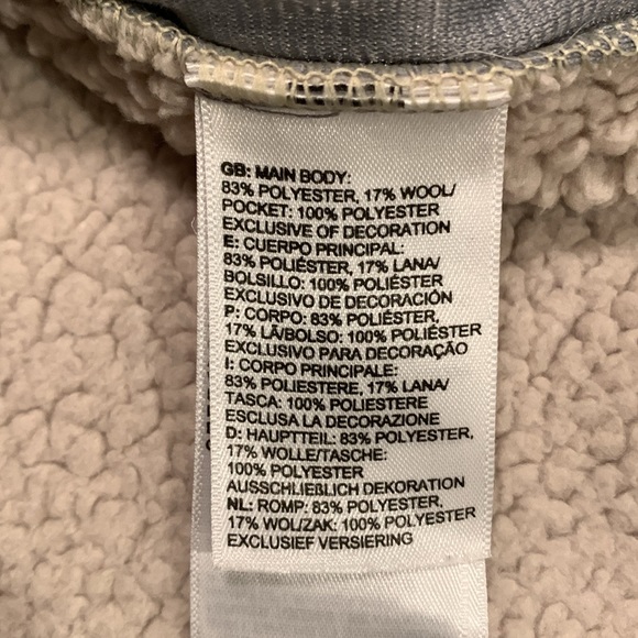 The North Face Mens Sherpa Patrol 1/4 Snap Pullover TNF Grey Heather XL Jacket - Picture 11 of 16